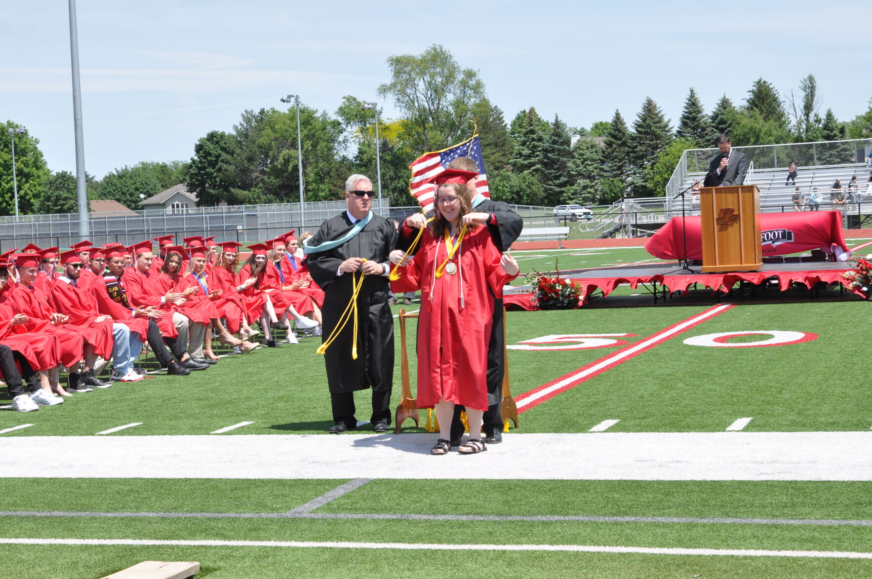 2022 Big Foot High School honor cord presentation